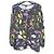 Autre Marque Blusa con Estampado de Hojas TRANS WORK Negro