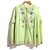Autre Marque Camicia in rete con ricamo floreale VIVIENNE TAM Verde