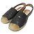 Stella Mc Cartney Sandali slip-on in juta Stella McCartney Nero