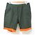 Autre Marque Shorts in cotone e nylon Kolor Verde Arancione Cachi
