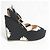 sandali con zeppa kate spade new york Nero - vista 3