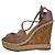 Sandali con zeppa in pelle Jimmy Choo Rosa Beige - vista 4