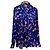 Autre Marque Camisa plisada con estampado floral Plan C Azul