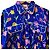 Autre Marque Camisa plisada con estampado floral Plan C Azul - vista 3