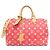 Speedy Louis Vuitton Monogram Boston Tasche Rot