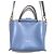 Autre Marque IACUCCI MARGHERITA Bolsa 2 em 1 em couro liso Preto Azul