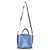 Autre Marque IACUCCI MARGHERITA Bolsa 2 em 1 em couro liso Preto Azul - vista 3