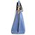 Autre Marque IACUCCI MARGHERITA Bolsa 2 em 1 em couro liso Preto Azul - vista 4