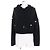 Chanel COCO Marca Botão Cashmere Tricot 2em1 Preto
