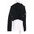 Chanel COCO Marca Botão Cashmere Tricot 2em1 Preto - vista 4