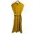 Autre Marque Vestido largo de algodón rayón con mangas francesas CYCLAS Amarillo