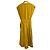 Autre Marque Vestido largo de algodón rayón con mangas francesas CYCLAS Amarillo - vista 2