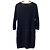 Apc A.P.C. Kleid aus Leinenmischung mit Häkelstrick Schwarz - Ansicht 2
