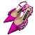 Autre Marque Zapatos de tacón bajo slingback con punta afilada y logo bijou Sergio Rossi Rosa