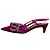 Autre Marque Zapatos de tacón bajo slingback con punta afilada y logo bijou Sergio Rossi Rosa - vista 4
