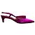 Autre Marque Zapatos de tacón bajo slingback con punta afilada y logo bijou Sergio Rossi Rosa - vista 5