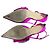 Autre Marque Zapatos de tacón bajo slingback con punta afilada y logo bijou Sergio Rossi Rosa - vista 7