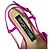 Autre Marque Zapatos de tacón bajo slingback con punta afilada y logo bijou Sergio Rossi Rosa - vista 8