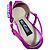 Autre Marque Zapatos de tacón bajo slingback con punta afilada y logo bijou Sergio Rossi Rosa - vista 9