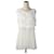 Autre Marque FABIANA FILIPPI Feather Tulle Sleeveless Top White  ref.2610103