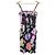 LEONARD Blumendruckkleid Schwarz