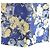 Autre Marque Chesty Blumen-Jacquard-Kleid Blau Gelb Marineblau - Ansicht 6