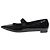 Manolo Blahnik Ballerine nere in vernice a punta - taglia EU 43 Nero