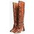 Rochas Botas de serpiente marrón hasta la rodilla - talla EU 36 Castaño - vista 2