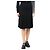 Autre Marque Falda midi de tweed negro - talla UK 8