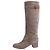 Sergio Rossi Stivali in suede marrone al ginocchio - taglia EU 38 (UK 5)