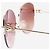 Tiffany & Co Gafas de sol cuadradas doradas Dorado - vista 2