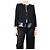 Helmut Lang Schwarzer Blazer mit Lederdetails - Größe UK 8