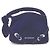Borsa in velluto voile nano Givenchy in blu navy