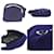 Borsa in velluto voile nano Givenchy in blu navy - vista 3
