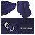 Borsa in velluto voile nano Givenchy in blu navy - vista 4