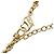 Christian Dior Collana Logo CD Dior D'oro Metallico - vista 5