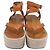 Sandali con zeppa espadrille e cinturino alla caviglia in pelle marrone Isabel Marant - vista 2