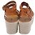 Sandali con zeppa espadrille e cinturino alla caviglia in pelle marrone Isabel Marant - vista 5