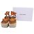 Sandali con zeppa espadrille e cinturino alla caviglia in pelle marrone Isabel Marant - vista 6