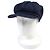 Cappello in denim con logo Triangolo Prada Blu