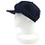 Cappello in denim con logo Triangolo Prada Blu - vista 3