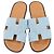 Hermès Sandali in denim HERMES Izmir in blu chiaro, taglia 43 EU