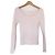 Autre Marque Rotes Rippenstrick-Top Pink