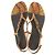 Gucci Bamboo Python-Leder Flache Sandalen Braun - Ansicht 4