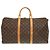 Borsa Boston Keepall 50 Monogram Louis Vuitton Marrone Monogramma