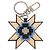 Portachiavi Louis Vuitton MP1646 Nero Argento Beige