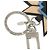 Portachiavi Louis Vuitton MP1646 Nero Argento Beige - vista 6