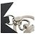 Portachiavi Louis Vuitton MP1646 Nero Argento Beige - vista 7