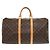 Louis Vuitton Keepall 50 Monogram Boston Tasche Braun Monogramm