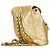 Mochila Matelassé Coco Mark da Chanel em Couro de Cordeiro Dourado - vista 2